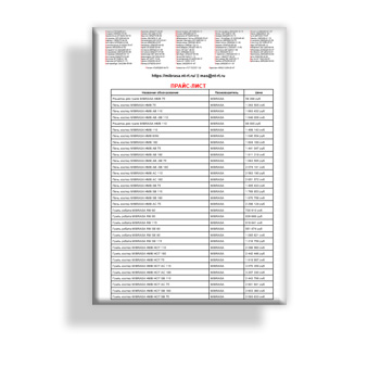 Price list brands MIBRASA